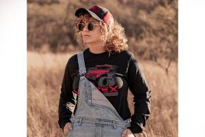 Rough Country - Rough Country - Rough Country T-Shirt - Long Sleeve - Vertex - Black - SM | 84090SM - Image 4