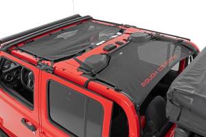 Rough Country - Mesh Bikini Top Plus - Black - Jeep Gladiator JT 4WD (2020-2024) | 85118