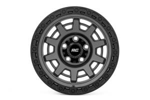 Rough Country - Rough Country - Rough Country 85 Series Wheel/One-Piece/Gunmetal Gray/Black/15x8/5x4.5/-19mm | 85150813 - Image 2