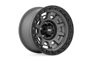 Rough Country - Rough Country - Rough Country 85 Series Wheel/One-Piece/Gunmetal Gray/Black/15x8/5x4.5/-19mm | 85150813 - Image 4