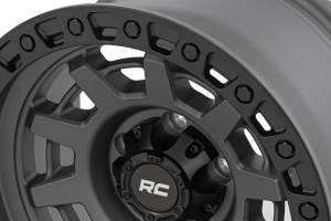 Rough Country - Rough Country - Rough Country 85 Series Wheel/One-Piece/Gunmetal Gray/Black/15x8/5x4.5/-19mm | 85150813 - Image 6