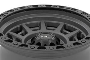 Rough Country - Rough Country 85 Series Wheel/Simulated Beadlock/Gunmetal Gray/Black/17x9/5x5.5/-0mm | 85170014A - Image 3