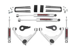 Rough Country - 3 Inch Lift Kit - FK/FF Code - Chevy/GMC Sierra/Silverado 2500 HD Suburban/Yukon XL 2500 (01-10) | 859830