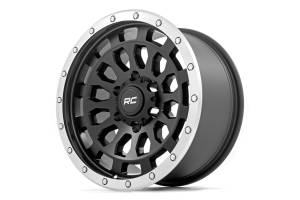 Rough Country - Rough Country 87 Series Wheel/Simulated Beadlock/Black/Machined/17x8.5/6x5.5/+0mm | 87170912B - Image 3
