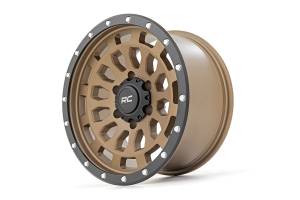 Rough Country - Rough Country 87 Series Wheel/Simulated Beadlock/Bronze/Black/17x8.5/5x4.5/+0mm | 87170913 - Image 3