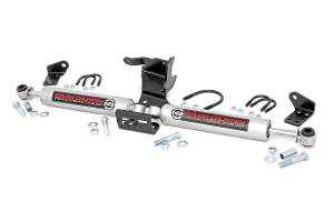 Rough Country - N3 Steering Stabilizer - Dual - 2.5-8 Inch Lift - Jeep Gladiator JT/Wrangler JL (18-25) | 87304