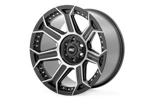 Rough Country - Rough Country 89 Series Wheel/One-Piece/Black Machined Gunmetal/20x9/6x5.5/+18mm | 89200912