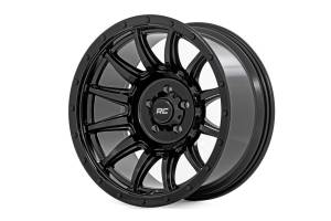 Rough Country - Rough Country 90 Series Wheel/One-Piece/Gloss Black/20x9/6x5.5/-12mm | 90201212B