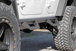 Rough Country - Rough Country - Contoured Drop Steps - 4 Door - Jeep Wrangler Unlimited 2WD/4WD (2007-2018) | 90765B - Image 6