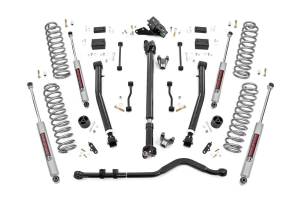 Rough Country - 3.5 Inch Lift Kit - Adj LCA - FR D/S - Jeep Wrangler JL Rubicon 4WD (18-23) | 90930