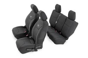 Rough Country - Rough Country - Seat Covers - Front and Rear - Jeep Wrangler Unlimited 2WD/4WD (2008-2010) | 91002A - Image 1