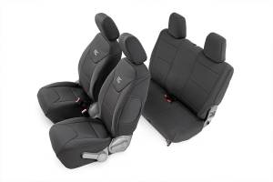 Rough Country - Rough Country - Seat Covers - Front and Rear - Jeep Wrangler JK 4WD (2007-2010) | 91005 - Image 1