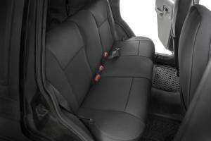 Rough Country - Rough Country - Seat Covers - Non Detach Headrest FR and Rear - Jeep Cherokee XJ (84-96) | 91021A - Image 2