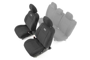 Rough Country - Seat Covers - Front - Double Cab - Toyota Tacoma 2WD/4WD (2016-2023) | 91030