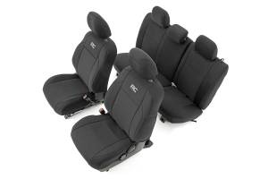 Rough Country - Seat Covers - FR & RR - Double Cab - Toyota Tacoma 2WD/4WD (2016-2023) | 91031