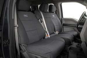Rough Country - Rough Country - Seat Covers - FR Bench and RR Bench - Ford F-150/Lightning/F-250/F-350 (15-25) | 91067 - Image 1