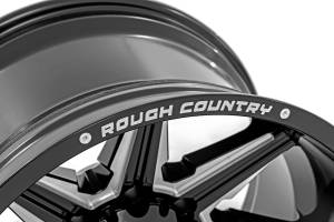 Rough Country - Rough Country 91M Series Wheel/One-Piece/Gloss Black/20x12/8x180/-44mm | 91201206M - Image 3