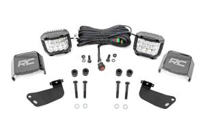 Rough Country - LED Light Kit - Front Mount - 3" Chrome Pair - Wide Angle - Segway 570 F - 93223
