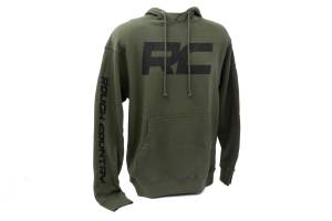 Rough Country - Rough Country Hoodie - RC Topographical Sleeve - Army Green - 3XL | 940963XL