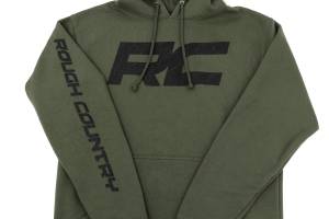 Rough Country - Rough Country - Rough Country Hoodie - RC Topographical Sleeve - Army Green - MD | 94096MD - Image 3