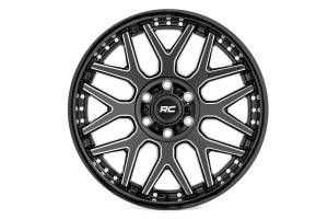 Rough Country - Rough Country 95 Series Wheel/Machined One-Piece/Gloss Black/20x10/6x135/-19mm | 95201017M - Image 2