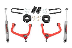 Rough Country - Rough Country - 3.5 Inch Lift Kit - Rear Mono Leaf - Chevy Silverado 1500 2WD/4WD (2022-2024) | 28230RED - Image 1