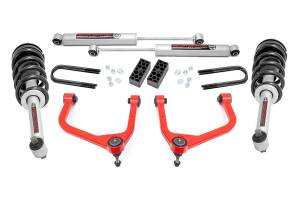 Rough Country - Rough Country - 3.5 Inch Lift Kit - N3 Struts - Rear Mono Leaf - Chevy Silverado 1500 (22-24) | 28231RED - Image 1