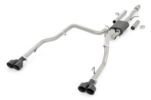 Rough Country - Performance Exhaust - Stainless - Crew/Dbl - RR Exit - Chevy/GMC Sierra/Silverado 1500 (19-25) | 96011