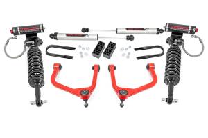 Rough Country - 3.5 Inch Lift Kit - Vertex/V2 - Rear Mono Leaf - Chevy Silverado 1500 (22-24) | 28257RED