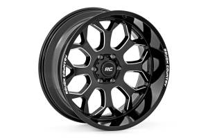 Rough Country - Rough Country 96 Series Wheel/One-Piece/Gloss Black/20x10/8x6.5/-19mm | 96201010