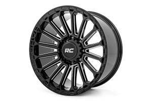 Rough Country - Rough Country 97 Series Wheel/One-Piece/Gloss Black/17x9/6x5.5/-12mm | 97170912