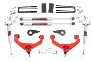 Rough Country - 3.5 Inch Lift Kit - M1 - w/ Overloads - Chevy/GMC 2500HD/3500HD (11-19) | 97540RED