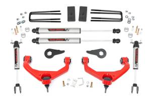 Rough Country - 3.5 Inch Lift Kit - V2 - w/ Overloads - Chevy/GMC 2500HD/3500HD (11-19) | 97570RED