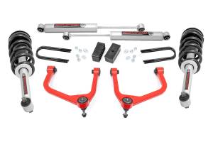 Rough Country - Rough Country - 3.5 Inch Lift Kit - Mono Leaf Rear - N3 Struts - GMC Sierra 1500 2WD/4WD (2025) | 28831RED_A - Image 1