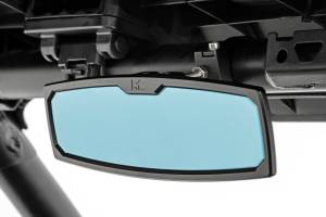 Rough Country - UTV Aluminum Rear View Mirror - Dome Light- 12 in. - 1.75-2 in. Mount | 99007A
