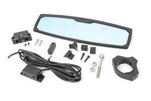 Rough Country - Rough Country - UTV Aluminum Rear View Mirror - Dome Light- 12 in. - 1.75-2 in. Mount | 99007A - Image 4