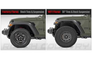 Rough Country - WF1 Fender Flares - Jeep Gladiator JT 4WD (2020-2025) | A-J02022