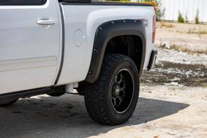 Rough Country - Rough Country - Pocket Fender Flares - 6'7 in. & 8' Bed - GAN Silver - Chevy Silverado 1500/2500HD/3500HD (07-14) | F-C10714B-GAN - Image 5
