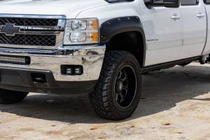Rough Country - Rough Country - Pocket Fender Flares - GAZ Summit White - Chevy Silverado 1500/2500HD/3500HD (07-14) | F-C10714B-GAZ - Image 4