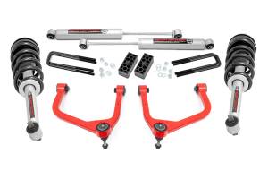 Rough Country - Rough Country - 3.5 Inch Lift Kit - N3 Struts - Chevy Silverado 1500 2WD/4WD (2019-2024 & Classic) | 29532RED - Image 1