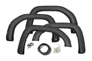 Rough Country - Pocket Fender Flares - GNO Thunderstorm Gray - GMC Sierra 1500 2WD/4WD (2019-2025 & Classic) | F-C11950A-GNO