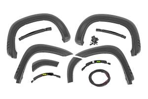 Rough Country - Rough Country - Fender Flares - SF1 - GBA Black - Chevy Silverado 1500 2WD/4WD (2019-2025 & Classic) | F-C319201A-GBA - Image 1