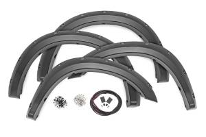 Rough Country - Pocket Fender Flares - PR4 Flame Red - Ram 2500/3500 2WD/4WD (2010-2018) | F-D21011A-PR4