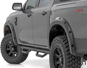Rough Country - Rough Country - Pocket Fender Flares - E7 Velocity Blue - Ford Ranger 2WD/4WD (2024-2026) - F-F12401-E7 - Image 1