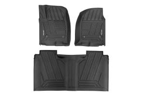 Rough Country - Flex-Fit Floor Mats - FR & RR - FR Bucket - Crew - Chevy/GMC 1500/2500HD/3500HD (19-25 & Classic) | FF-21612