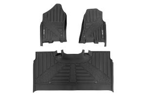 Rough Country - Flex-Fit Floor Mats - FR & RR - Crew - Ram 1500 (19-24)/1500 TRX (21-24) | FF-31422