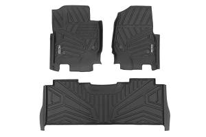 Rough Country - Flex-Fit Floor Mats - Front and Rear - Ford F-250/F-350 Super Duty (17-25) | FF-51712