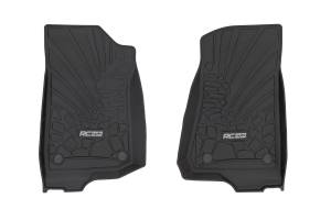 Rough Country - Flex Fit Floor Mats - FR - 2 Door - Jeep Wrangler JL 4WD (2018-2025) | FF-6011_A
