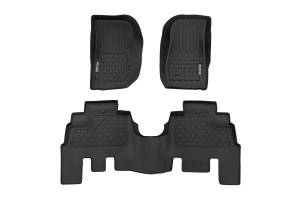 Rough Country - Floor Mats - FR & RR - 4 Door - Jeep Wrangler Unlimited 4WD (2014-2018) | FF-61412