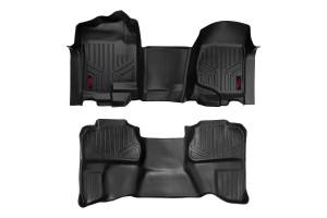 Rough Country - Floor Mats - FR & RR - OV Hump - Ext Cb - Chevy/GMC 1500/2500HD (07-14) | M-21072